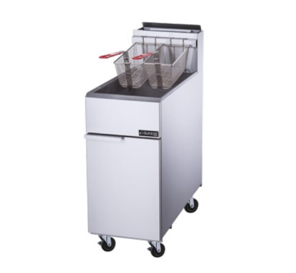 Natural Gas Fryer with 4 Tube Burners