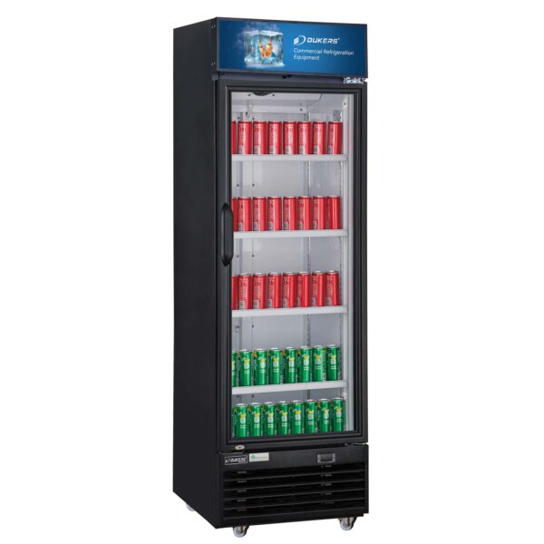 Commercial Single Glass Swing Door Merchandiser Refrigerator