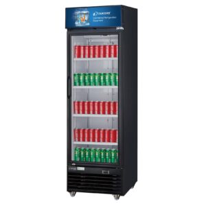Commercial Single Glass Swing Door Merchandiser Refrigerator