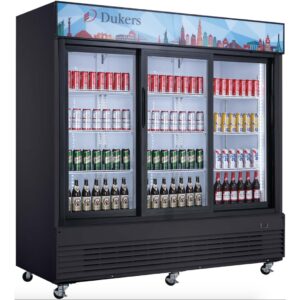 Commercial Glass Sliding 3-Door Merchandiser Refrigerator