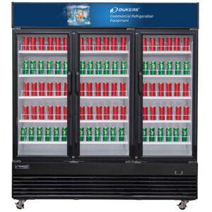 DSM-69R Commercial Glass Swing 3-Door Merchandiser Refrigerator