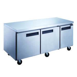 Specification: DUC72F 3-Door Undercounter Commercial Freezer in Stainless Steel